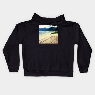 Seen at the beach Kids Hoodie